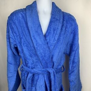 NWOT Turkish Long Length Blue Bathrobe